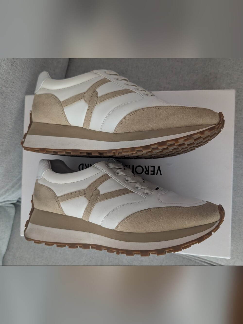 Veronica Beard Valentina Sneakers Coconut Size 10